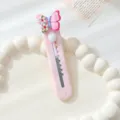 Cute pink butterfly utility knife, portable pocket box cutter for office school and daily use. - Butterfly / Light Pink