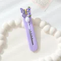 Spring cartoon butterfly utility knife portable cute parcel opener craft paper cutter - Butterfly / Purple