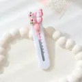 Cute butterfly utility knife, portable pink box cutter for journaling and crafts, 9.7cm. - Butterfly / White Background Pink Butterfly
