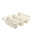 Plastic shoe cabinet storage box drawer type multi-grid home organizer shelf container white - 1 Piece/Pack / White