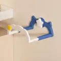 Plastic washbasin wall holder, blue white star cloud design, adjustable size for dorm. - 1 Piece Pack (Strong Suction Cup Scalable) / Blue