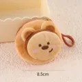 Cute plush bear coin purse mini student bag pendant cream style portable storage bag brown - Teddy Bear