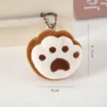 Cute plush cat paw keychain cartoon doll pendant sweet bag accessory for students - Cute Paw