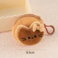 Cute Brown Plush Coin Purse, Mini Cat Bag Pendant, Portable Cartoon Storage Bag for Kids - Cat Style B
