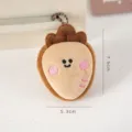 Cute plush cartoon animal keychain doll bag pendant fluffy cute accessory size 7.5cm - Carrot