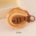 Cute cartoon plush coin purse mini student bag charm cream style portable storage pouch - Fish Cake
