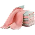 Thickened microfiber cleaning cloths set for kitchen dishwashing and daily household use. - 15*25 / Random Color