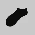 Men summer black low cut ankle socks breathable cotton short sock variant detail style - Quarter / Black