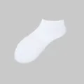 Men's breathable white low-cut ankle socks summer cotton short boat socks comfortable - Quarter / White