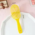 Yellow vent hair brush for blow drying and styling, scalp massage comb with hollow design. - Minimalist Style / Yellow Hair Comb