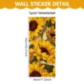 Sonnenblumen Wandaufkleber für Glasfenster Heimdekoration, sommerliche pastorale Blumen. - Sommer Pastoral Sonnenblume (UV26Y80501S_R) / 44*100cm*1 Blatt