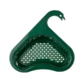 Plastic swan sink strainer basket, kitchen hanging drain rack for fruit and vegetable filtering. - Dark Green