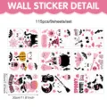 Halloween window stickers set, 115pcs 9 sheets white ghost bat pumpkin glass decals. - Ghost Black Cat (9 Sheets) / 20x30cm