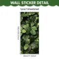 Green leaf pattern wall sticker for home decor, 100x44cm waterproof self adhesive wallpaper. - Green Leaf Texture (UV26Y80503S_R) / 44*100cm*1 Sheet