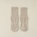 Non-slip yoga socks for women, mid-calf grip fitness pilates dance floor socks beige - Khaki