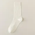 Women hollow out mid-calf socks breathable mesh cute rolled cuff slouch socks beige - One Size / kb2413 Starry Sky Pattern