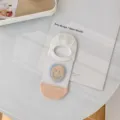 Chaussettes invisibles d'été ultra-minces en filet pour femmes avec broderie smiley. - Taille unique / CX519 grand visage souriant