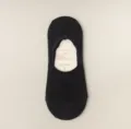 Zomer vrouwen zwarte effen kleur ademende dunne anti-slip onzichtbare enkelsokken - Eén maat / CF7269 zwart