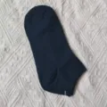 Chaussettes invisibles en fibre de bambou uni homme respirantes courtes printemps. - Taille unique / Bleu Marine Foncé