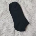 Chaussettes courtes noires pour hommes, variante respirante en fibre de bambou pur. - Taille unique / Noir