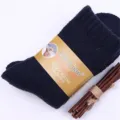 Chaussettes en laine epaissies d'hiver pour hommes, chaussettes bouclettes chaudes taille 38-46. - Taille unique / Mâle Bleu Tibétain