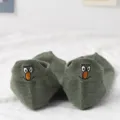 Süße Cartoon Stickerei Damen kurze Socken Frühling Sommer atmungsaktive niedrige Socken lustige - Einheitsgröße / Armeegrün Stil 2