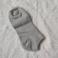 Chaussettes basses homme en fibre de bambou grise, chaussettes courtes respirantes pour le printemps. - Taille unique / Gris clair