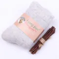 Chaussettes en laine epaisses pour hommes hiver chaud thermique bouclette taille 36-40cm - Taille unique / Gris Clair Femme