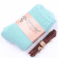 Chaussettes en laine épaisses pour homme, chaussettes thermiques d'hiver bleu clair. - Taille unique / Vert lagon pour femme