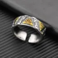 Vintage Eye of Horus alloy ring, retro hip hop open finger ring for men and gothic style. - Style E