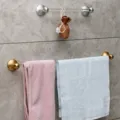 Acrylic towel bar for bathroom, modern wall-mounted clear single towel rail rack holder. - Double Base 60cm Slipper Rack