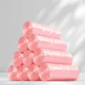 Rosa Müllbeutel für den Schreibtisch, 5 Rollen 150 Stück, praktische kleine Haushaltsbeutel. - Müllbeutel / 5 Rollen 150 Stück / Rosa