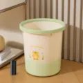 Cute household trash can with pressing ring, creative wastebasket for kitchen bathroom use. - Chicken / 1 Pack with 100 Trash Bags / Green