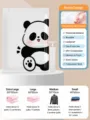Panda vacuüm opbergzak met pomp, ruimtebesparende compressietas voor kleding en dekbedden. - Aanbevolen voordeelkset (3 XXL + 2 extra grote + 3 grote + 2 middelgrote) / Extra dikke (zwart-witte panda) set zonder pomp