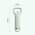 Ergonomic green bottle opener with metal ring, compact kitchen tool for daily home use, 159mm - Bottle Opener / Light Fir Green