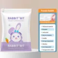 Vacuum compression bag for quilts and clothes, thick material, space saving storage. - 1-Pack - Medium 40x60cm / [Purple Rabbit] Set Without Pump (Recommended for Returning Customers)