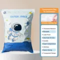 Astronaut Vacuum Storage Bag Space Saver Compression Bag for Clothes and Winter Quilts - 1-Pack - Medium 40x60cm / Astronaut Pumpless Vacuum Bag Set