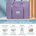 Large capacity purple storage bag, waterproof travel luggage organizer with multi sizes. - Taro Purple (Dry & Wet Separation)