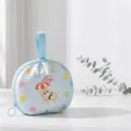 Portable travel underwear storage bag organizer for socks and panties, compact size 26x22cm. - Shell Shape - Blue