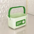 Grass Green Small Shower Basket Portable Plastic Bath Caddy Dormitory Storage Box Organizer - S / Grass Green