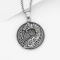 Vintage Nordic Celtic Knot Valknut Pendant Necklace Silver Metal Jewelry Men Gift - Style 16