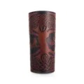 Medieval punk leather bracer with Celtic tree of life embossed design for adult men. - AD304 Style / Calico