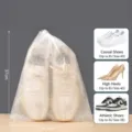 Weißer Vliesstoff staubdichter Schuh-Aufbewahrungsbeutel M 10 Stk. Sneaker Schutz Organizer - Mittel Größe 10 Stück Packung