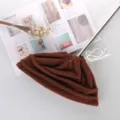 Thickened brown microfiber mop cover replacement cloth for sweeping and cleaning tools - Upgraded Drawstring Lock Model / Coffee