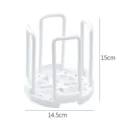 Escurridor de platos retráctil de plástico blanco organizador de cocina para cuencos. - Telescópico / Blanco