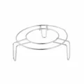 Stainless steel pot rack kitchen steaming rack insulation anti-scald stand medium size - Medium Style (14.5cm)