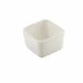 White ceramic square bowl, small dipping bowl for snacks and desserts, 9x9cm capacity. - Square / No Specification