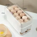 Large capacity egg storage box kitchen organizer auto rolling egg holder for fridge container - Upgraded - Rolling Egg Box - 1 Pack