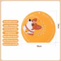 Alfombrilla de drenaje de silicona amarilla antiolor para fregadero de cocina y bano - Estilo Corgi / Amarillo