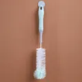 Long handle cup cleaning brush for bottles and glassware, designed for efficient cleaning. - Long / Nordic Green